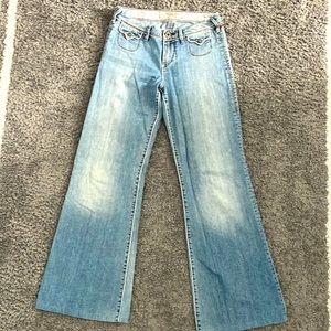 1921 Womens Wide Leg Jeans size 27 in Light Blue